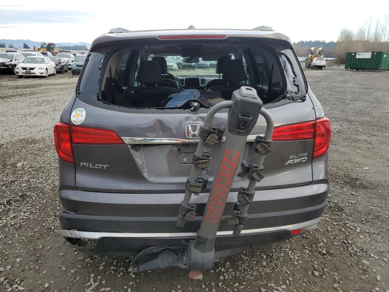 2016 Honda Pilot VIN 5FNYF6H04GB066426 Copart auction photo, rear end / front end damage thumbnail 6