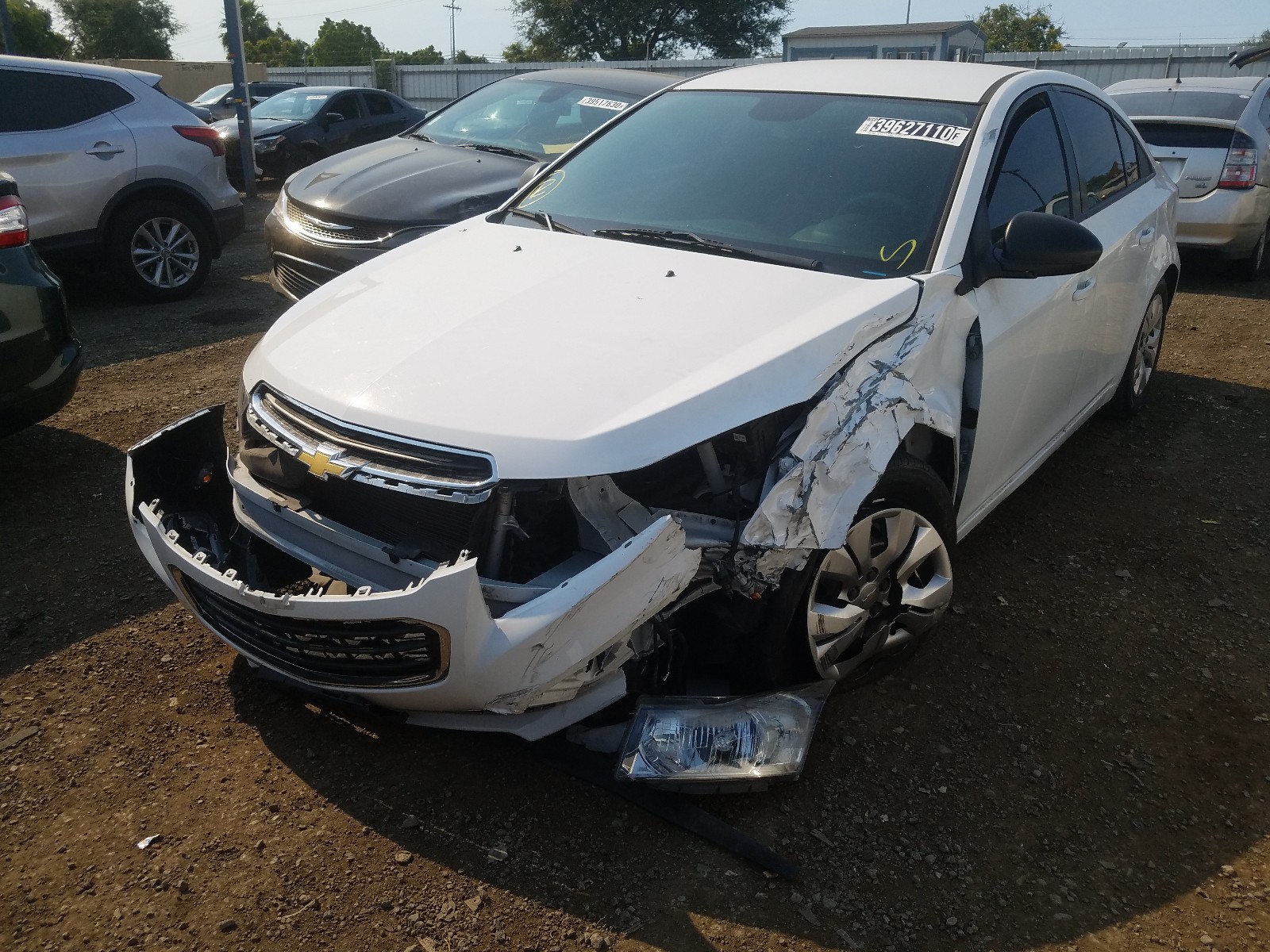 2015 Chevrolet Cruze VIN 1G1PA5SG6F7213496 Copart auction photo, front end damage thumbnail 2