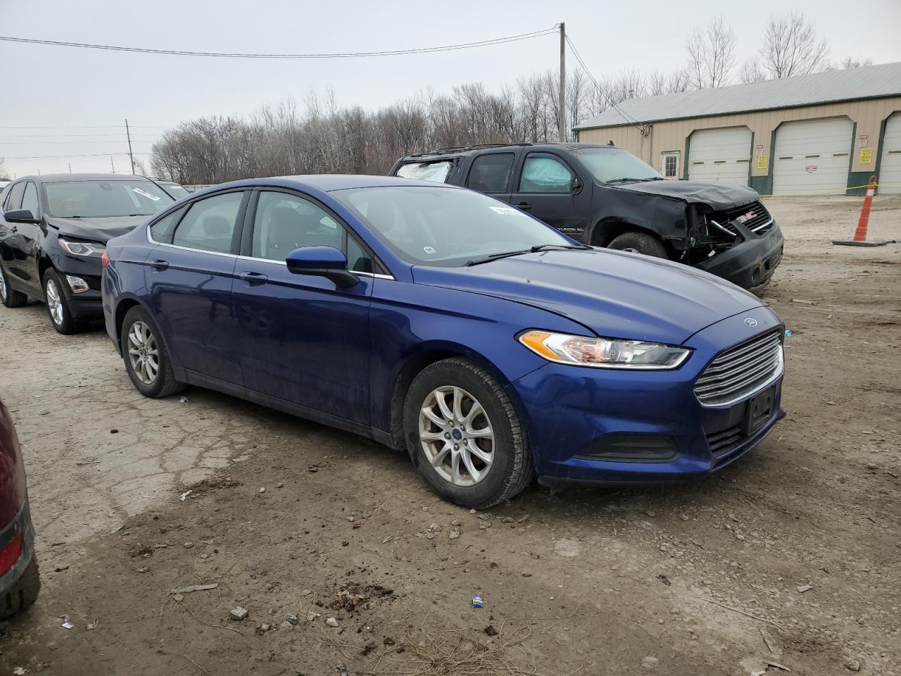 2016 Ford Fusion VIN 3FA6P0G70GR131132 Copart auction photo, side damage thumbnail 4
