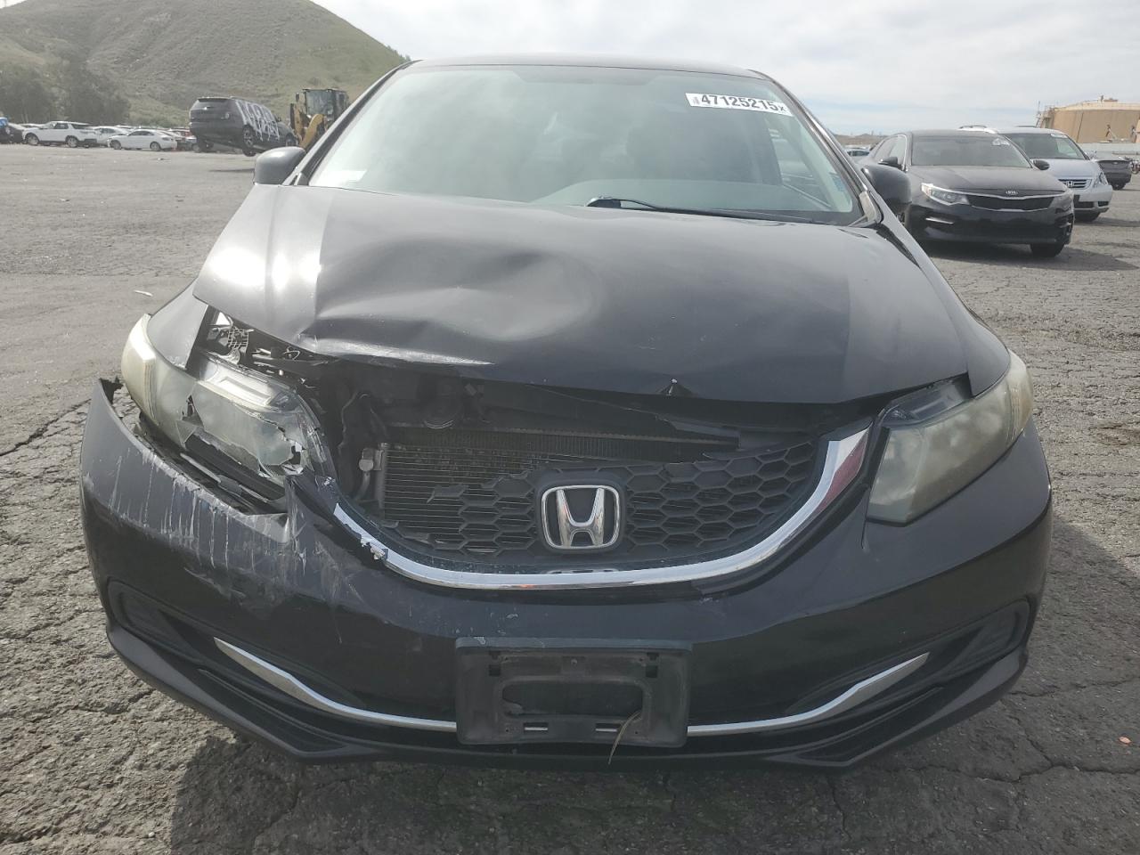 2013 Honda Civic VIN 2HGFB2F5XDH301509 Copart auction photo, front end damage thumbnail 5