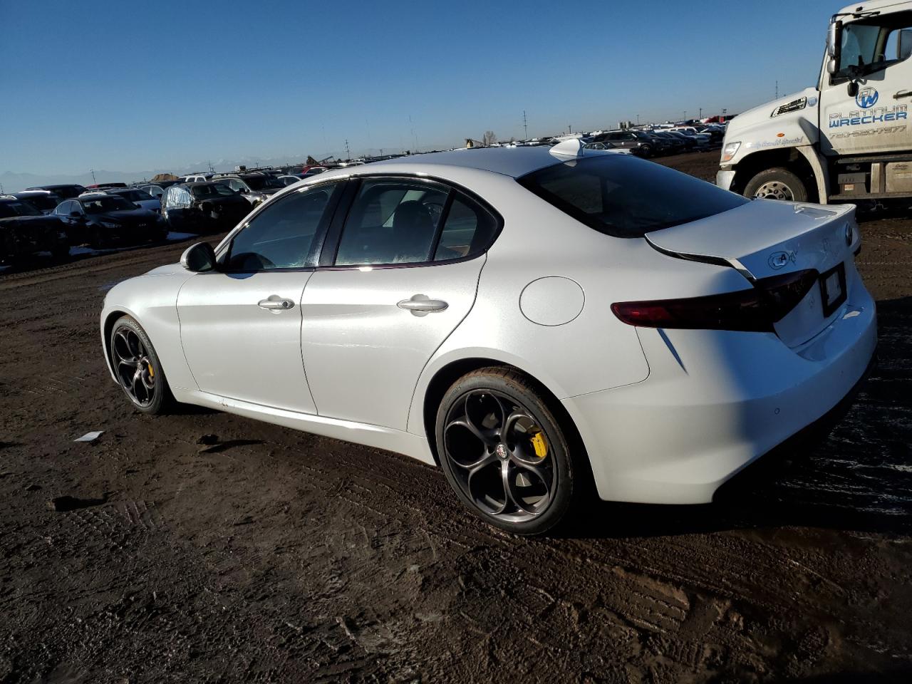 2017 Alfa Romeo Giulia VIN ZARFAEEN0H7544337 Copart auction photo, rear end damage thumbnail 2
