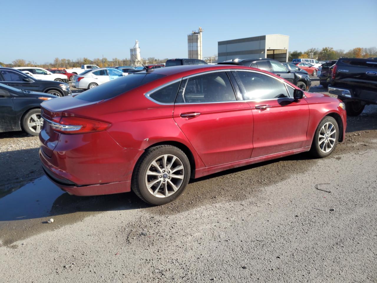 2017 Ford Fusion VIN 3FA6P0HD4HR274459 Copart auction photo, rear end damage thumbnail 3