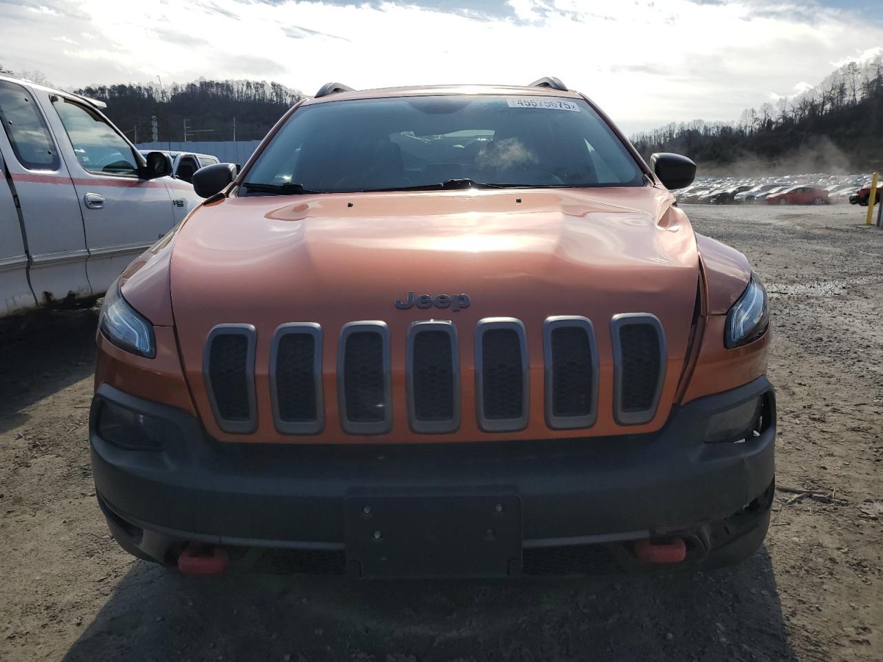 2015 Jeep Cherokee VIN 1C4PJMBS4FW569926 Copart auction photo, front end / side damage thumbnail 5