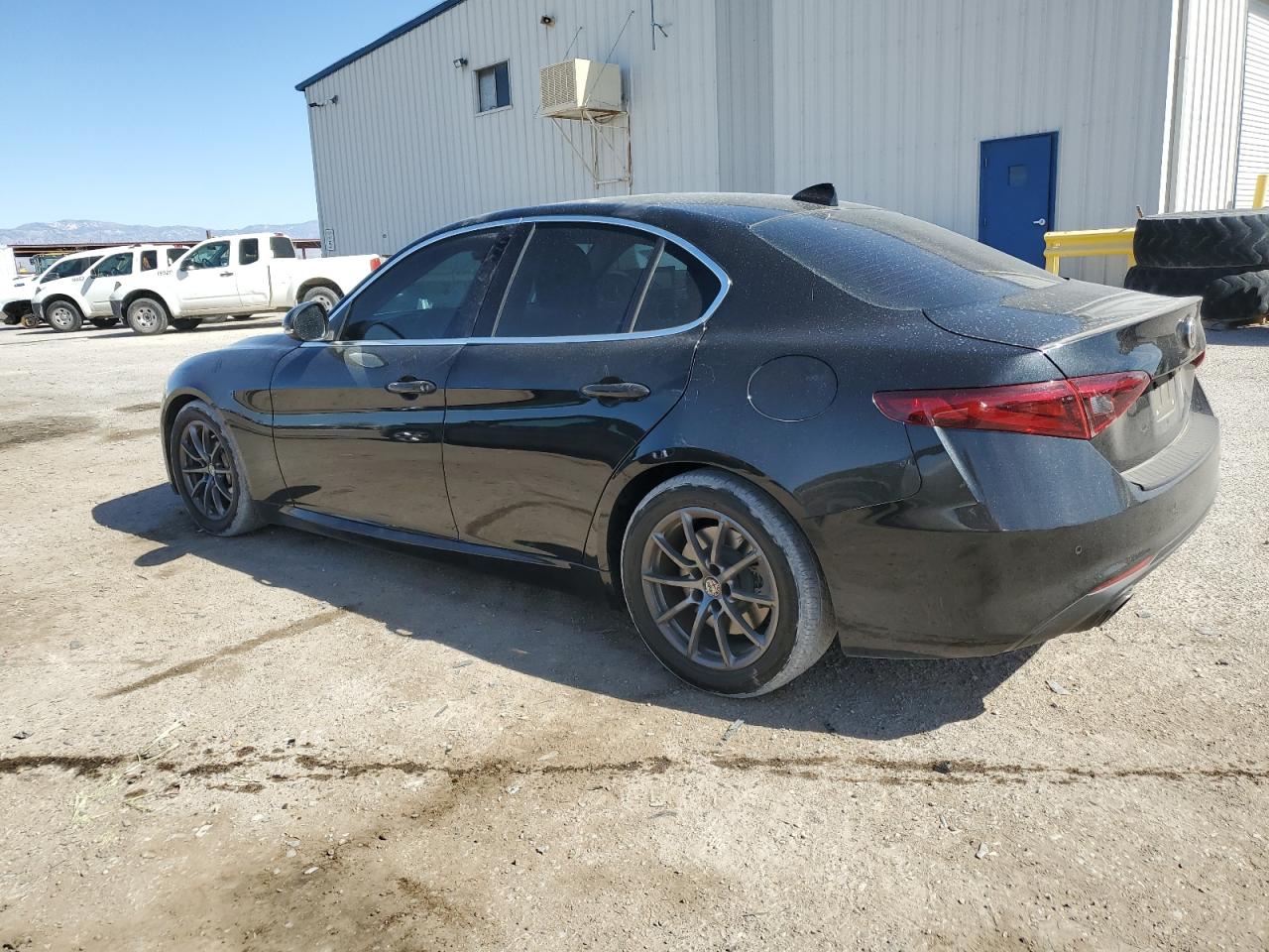 2018 Alfa Romeo Giulia VIN ZARFAEBN4J7579862 Copart auction photo, front end / side damage thumbnail 2