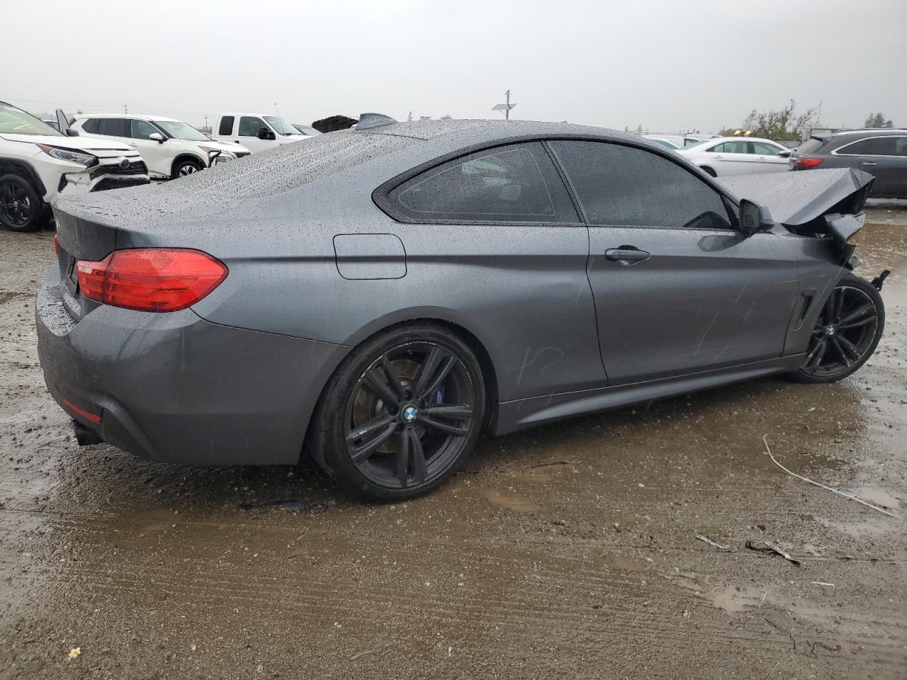 2014 BMW 4er VIN WBA3R1C51EK190013 Copart auction photo, front end damage thumbnail 3