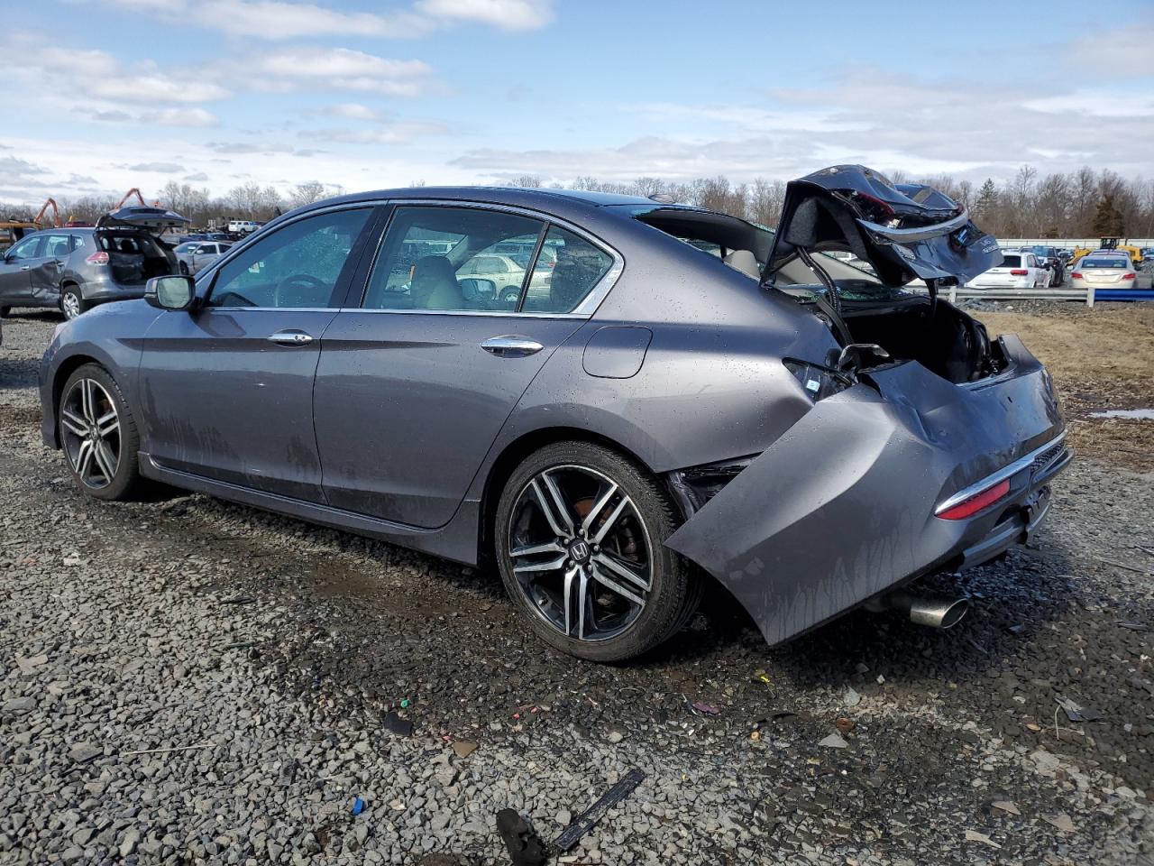 2016 Honda Accord VIN 1HGCR3F97GA026921 Copart auction photo, rear end damage thumbnail 2