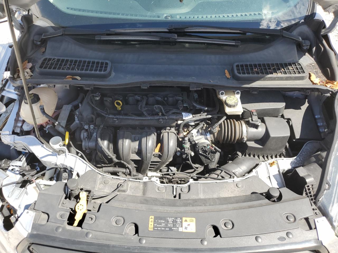 2018 Ford Escape VIN 1FMCU0F75JUB36362 Copart auction photo, front end / undercarriage damage thumbnail 11