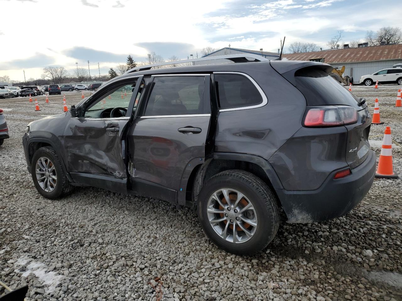 2019 Jeep Grand Cherokee VIN 1C4PJMLBXKD132260 Copart auction photo, side / front end damage thumbnail 2
