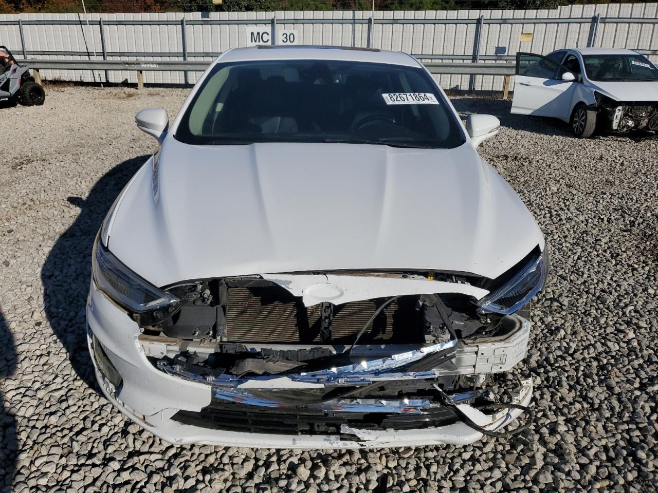 2019 Ford Fusion VIN 3FA6P0RU3KR140046 Copart auction photo, front end / rear end damage thumbnail 5