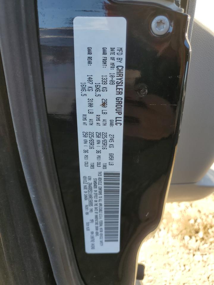 2010 Chrysler Town & Country VIN 2A4RR5D10AR150995 Copart auction photo, front end damage thumbnail 15