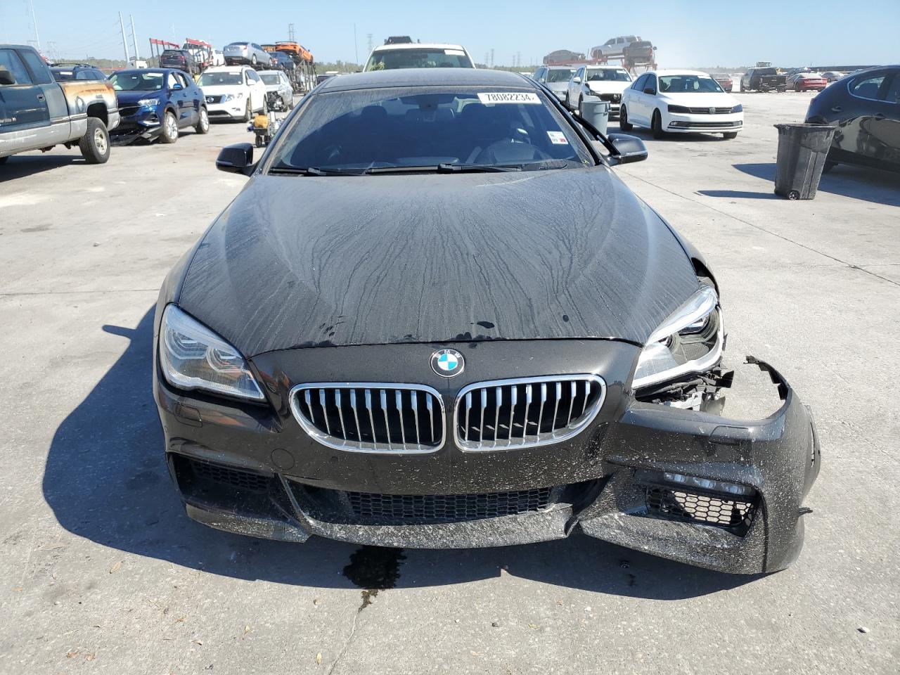 2017 BMW 6er VIN WBA6D0C30HG639872 Copart auction photo, undercarriage / front end damage thumbnail 5