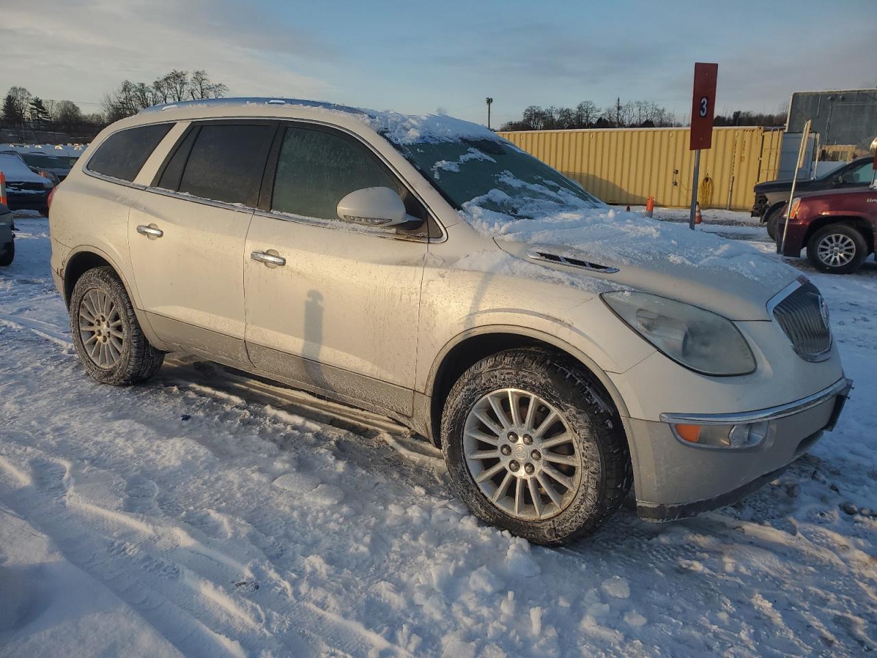 2012 Buick Enclave VIN 5GAKRCED8CJ238710 Copart auction photo, front end / side damage thumbnail 4