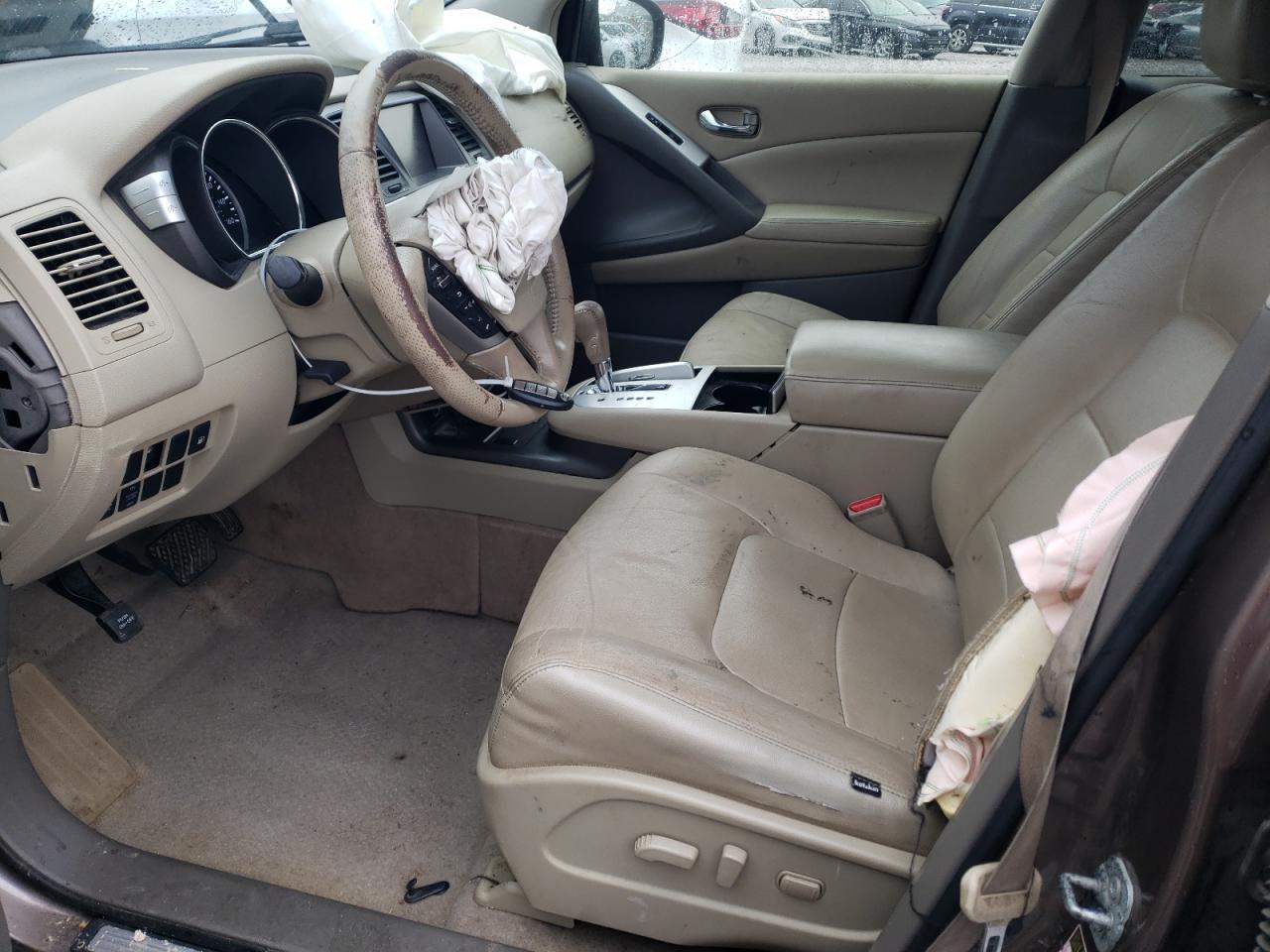 2014 Nissan Murano VIN JN8AZ1MW9EW511391 Copart auction photo, front end damage thumbnail 7
