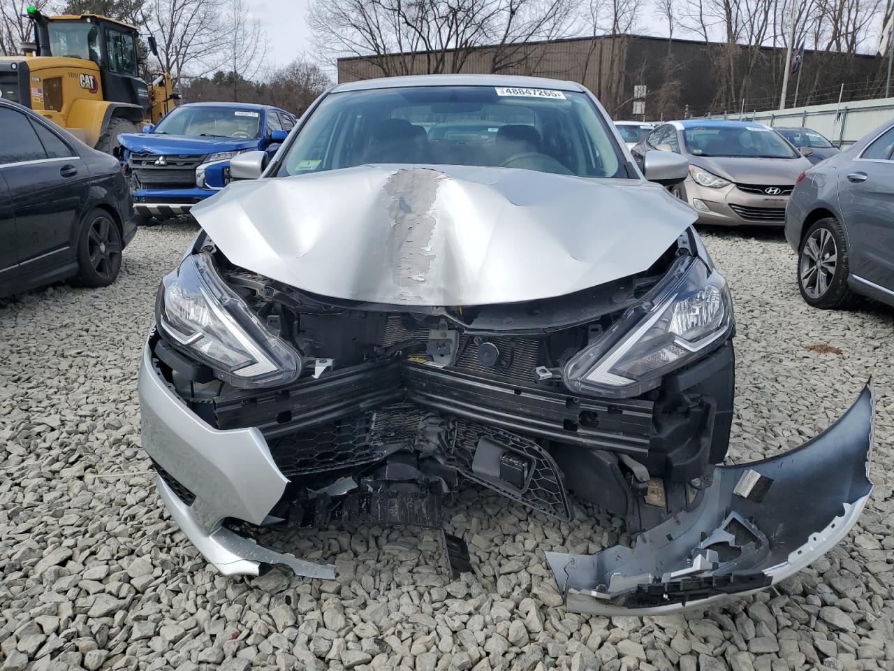 2019 Nissan Sentra VIN 3N1AB7AP7KY246607 Copart auction photo, front end damage thumbnail 5