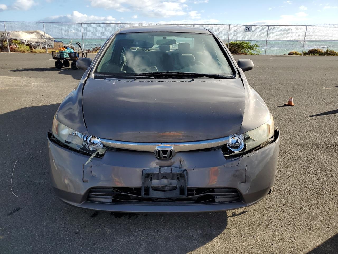 2008 Honda Civic VIN 2HGFA15508H301541 Copart auction photo, front end / rear end damage thumbnail 5
