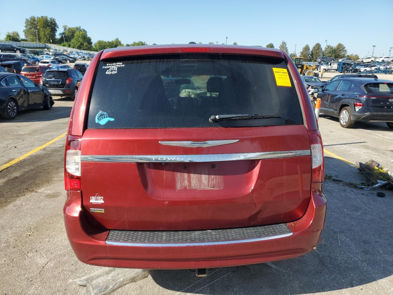 2014 Chrysler Town & Country VIN 2C4RC1BG1ER123804 Copart auction photo, front end damage thumbnail 6