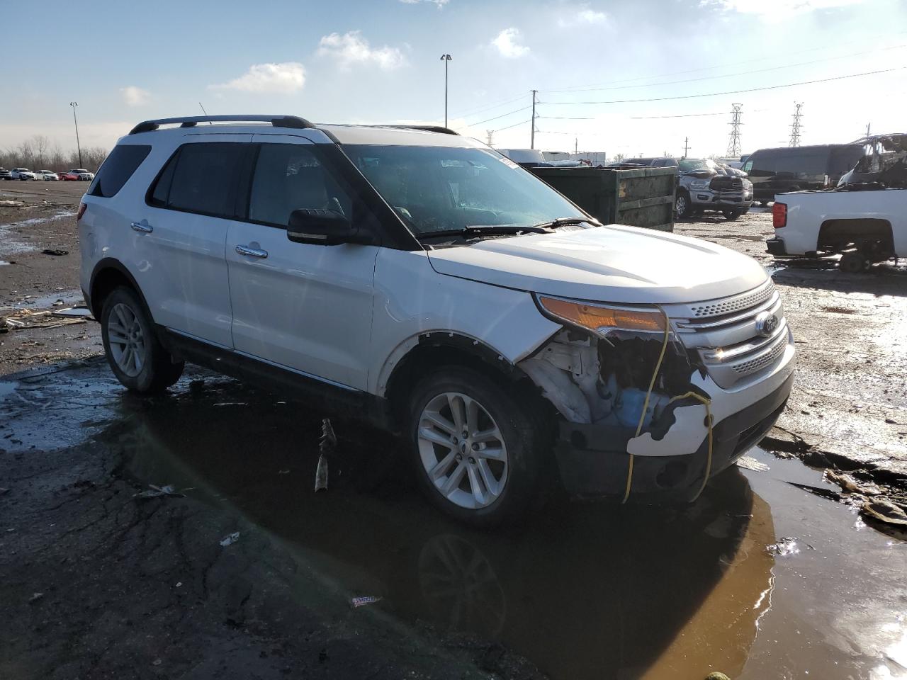2013 Ford Explorer VIN 1FM5K8D8XDGA01518 Copart auction photo, front end damage thumbnail 4