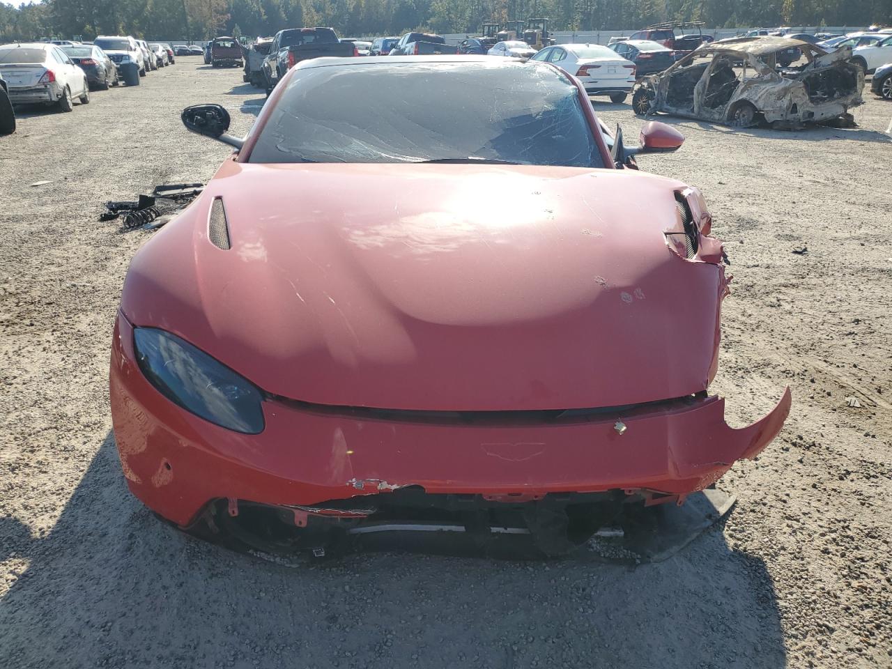 2020 Aston Martin Vantage VIN SCFSMGAWXLGN03122 Copart auction photo, all over damage thumbnail 5
