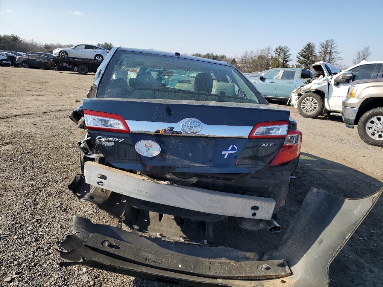 2014 Toyota Camry VIN 4T4BF1FK1ER340314 Copart auction photo, side / rear end damage thumbnail 6