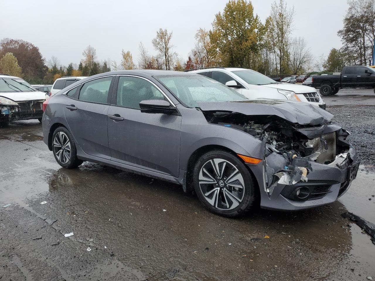 2018 Honda Civic VIN 2HGFC1E31JH646608 Copart auction photo, front end damage thumbnail 4