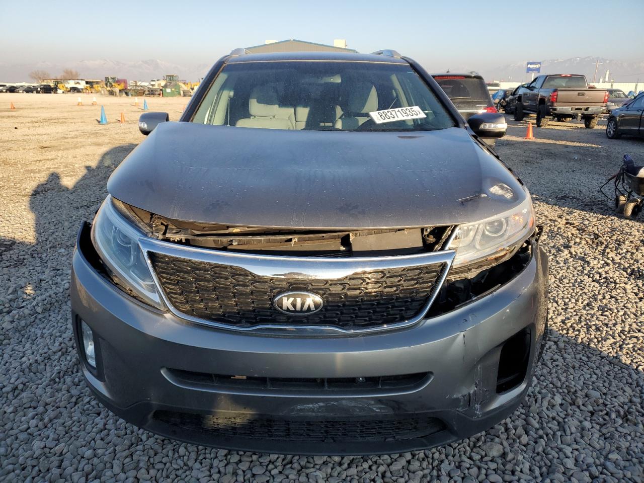 2014 KIA Sorento VIN 5XYKTDA6XEG502218 Copart auction photo, front end damage thumbnail 5