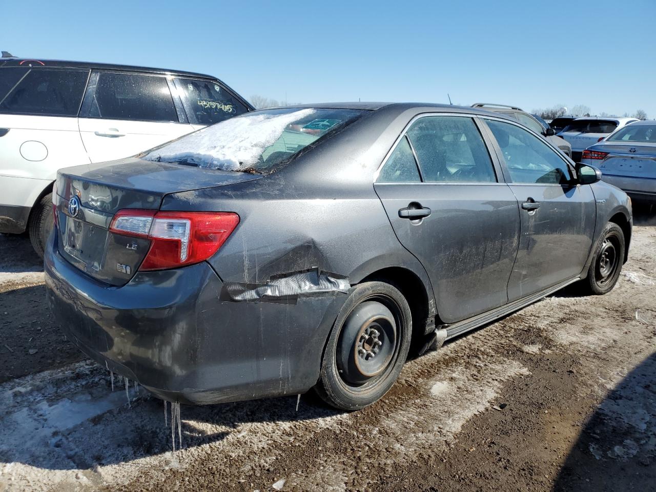 2012 Toyota Camry VIN 4T1BD1FK6CU043276 Copart auction photo, rear end / front end damage thumbnail 3