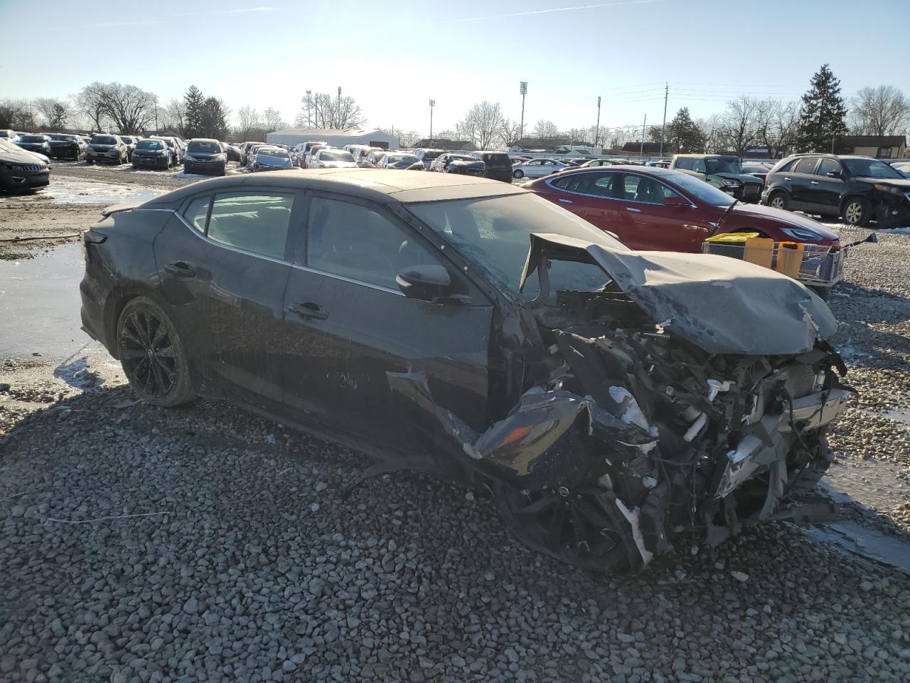 2020 Nissan Maxima VIN 1N4AA6EV0LC369622 Copart auction photo, front end damage thumbnail 4