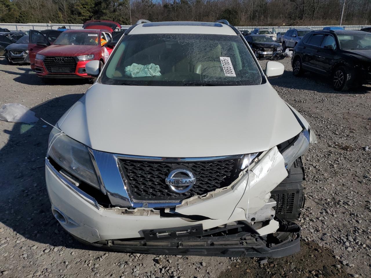 2015 Nissan Pathfinder VIN 5N1AR2MN4FC702711 Copart auction photo, front end damage thumbnail 5