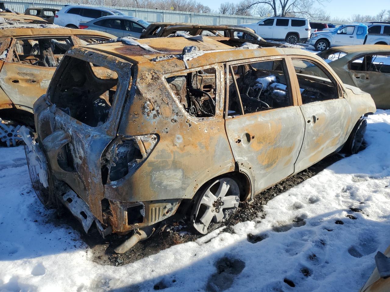2010 Toyota RAV 4 VIN 2T3RF4DV5AW077205 Copart auction photo, burn damage thumbnail 3