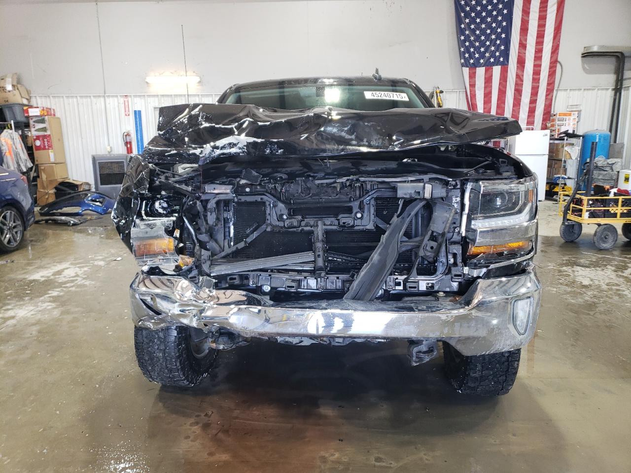 2017 Chevrolet Silverado VIN 3GCUKREC9HG509420 Copart auction photo, front end / hail damage thumbnail 5