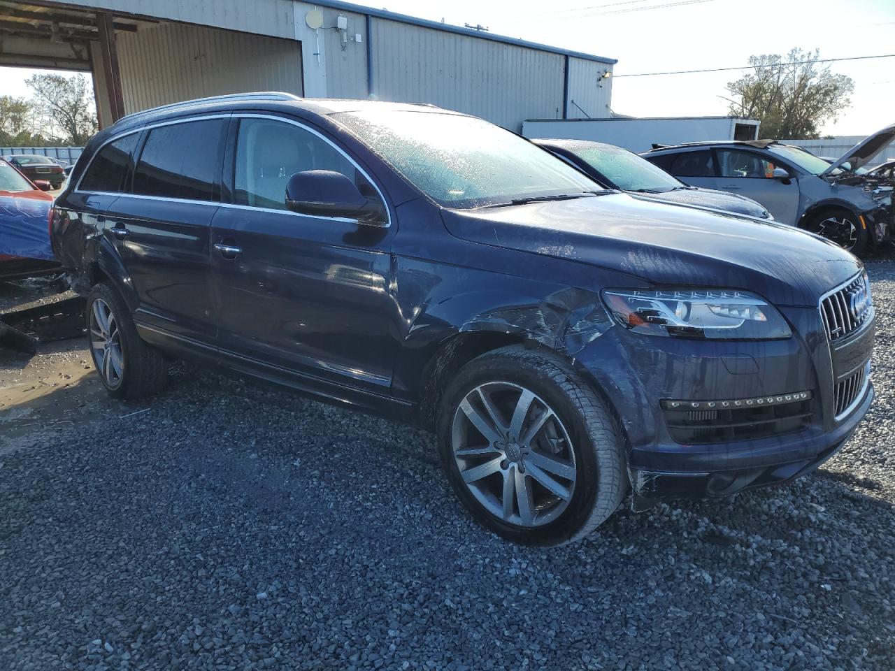 2013 Audi Q7 VIN WA1LMAFEXDD014975 Copart auction photo, rear end / front end damage thumbnail 4