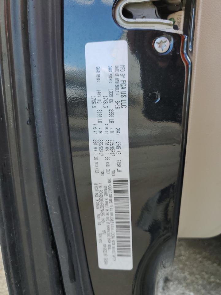 2016 Dodge Caravan VIN 2C4RDGBG4GR374495 Copart auction photo, side / front end damage thumbnail 14