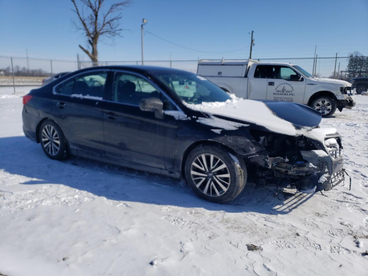 2019 Subaru Legacy VIN 4S3BNAB68K3029958 Copart auction photo, front end / side damage thumbnail 4
