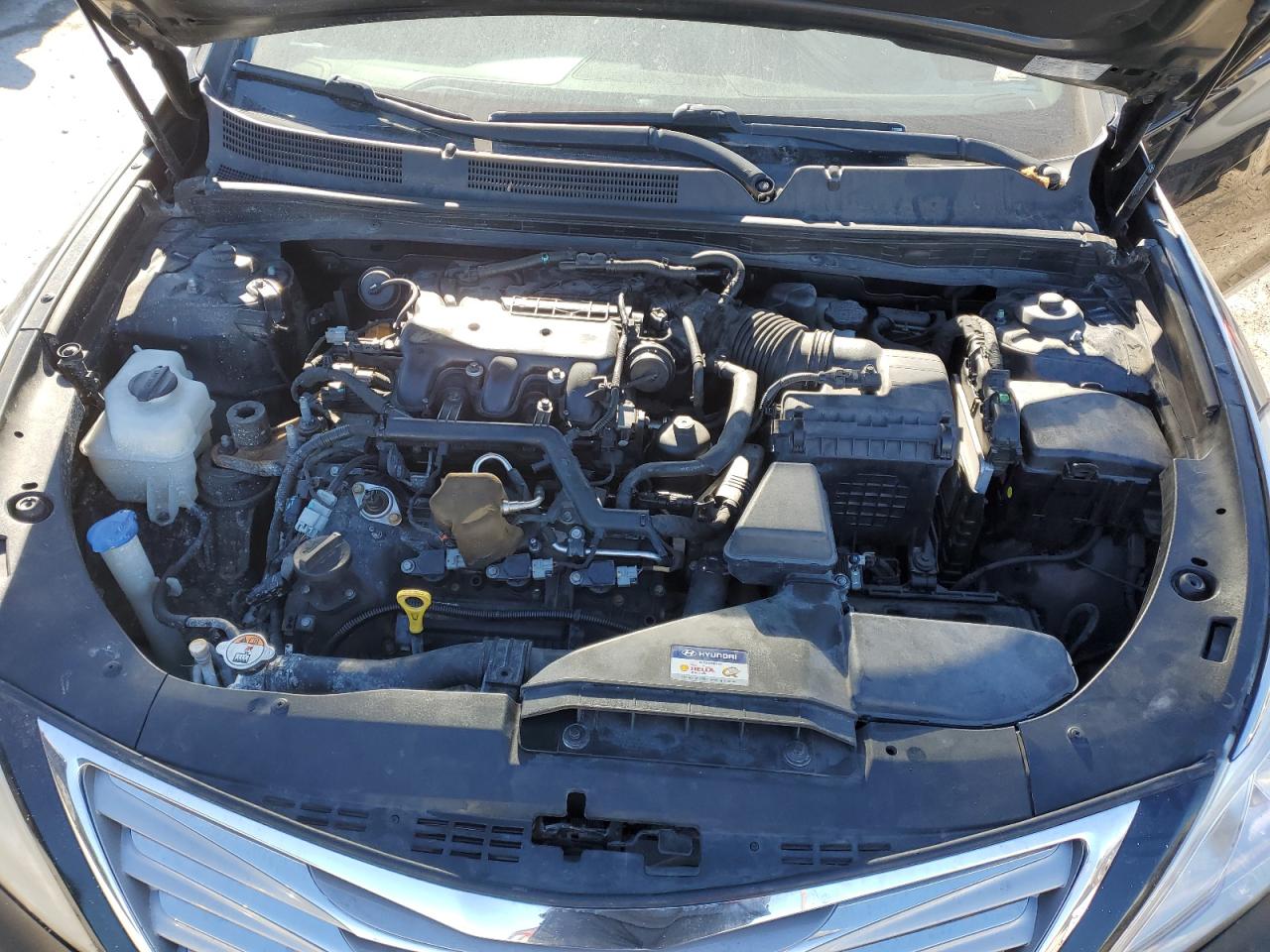2013 Hyundai Azera VIN KMHFG4JG9DA259915 Copart auction photo, mechanical / side damage thumbnail 11