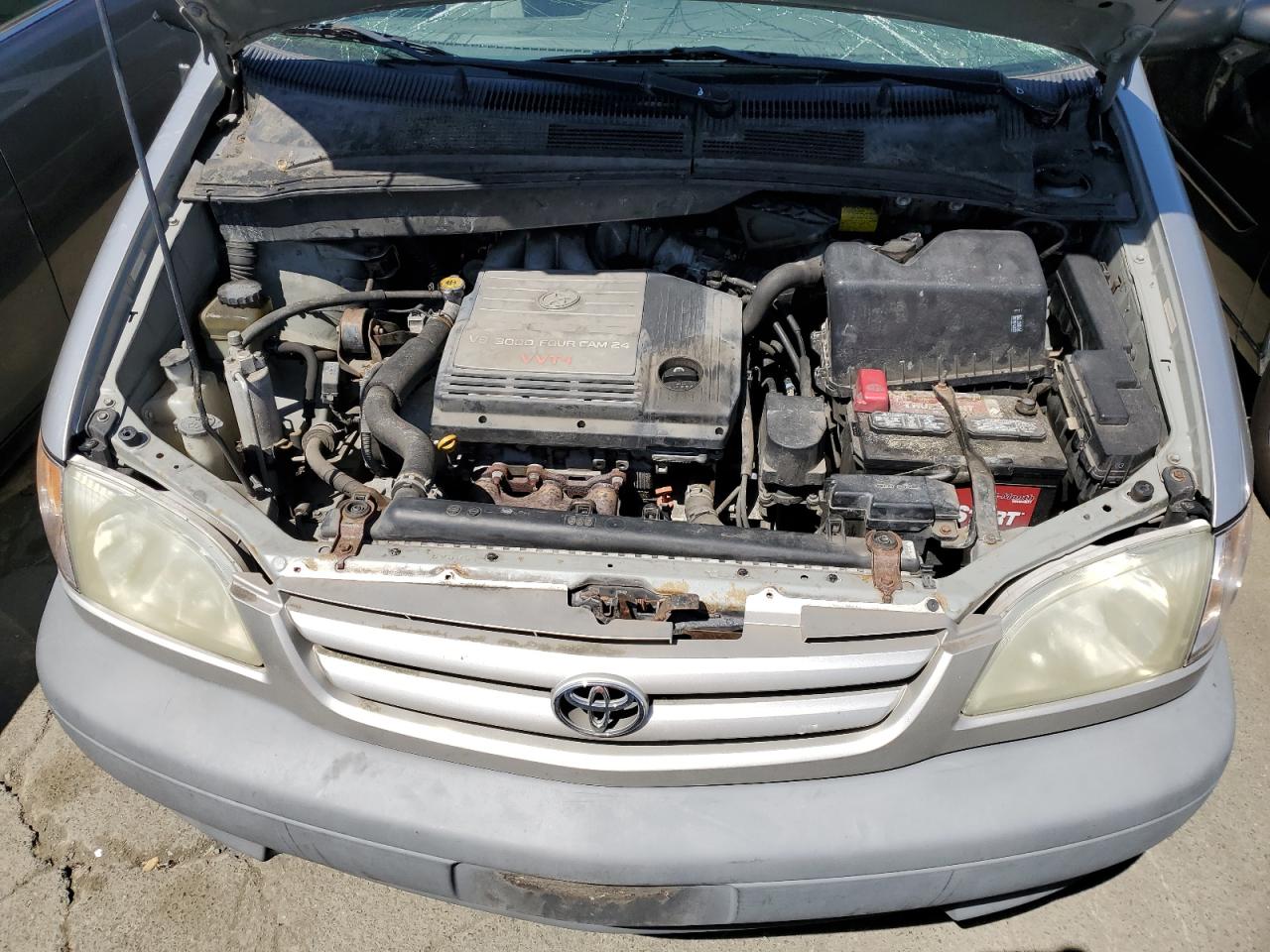 2002 Toyota Sienna VIN 4T3ZF19C92U429693 Copart auction photo, frame damage / top/roof damage thumbnail 12