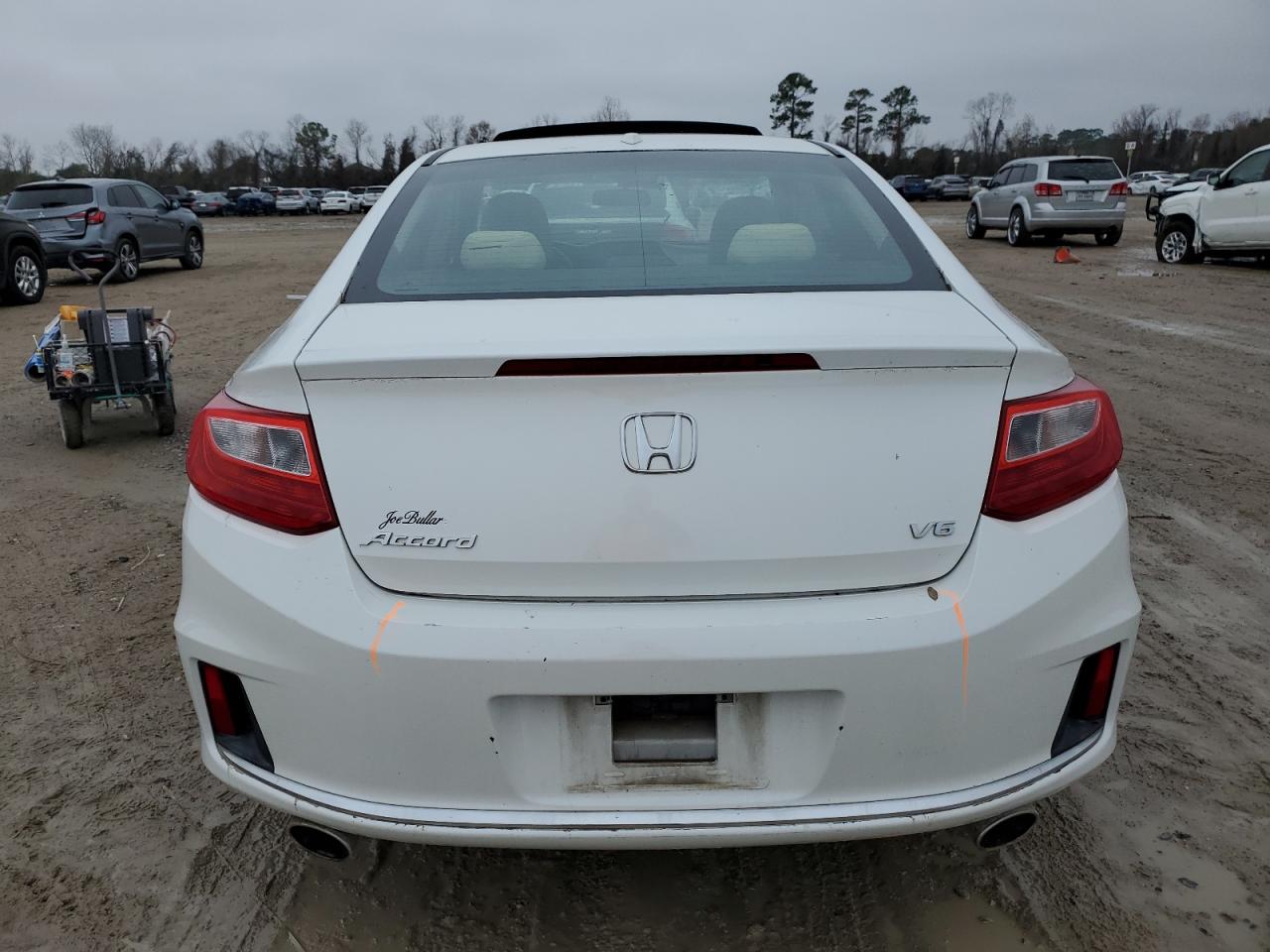 2014 Honda Accord VIN 1HGCT2B82EA001950 Copart auction photo, side / rear end damage thumbnail 6