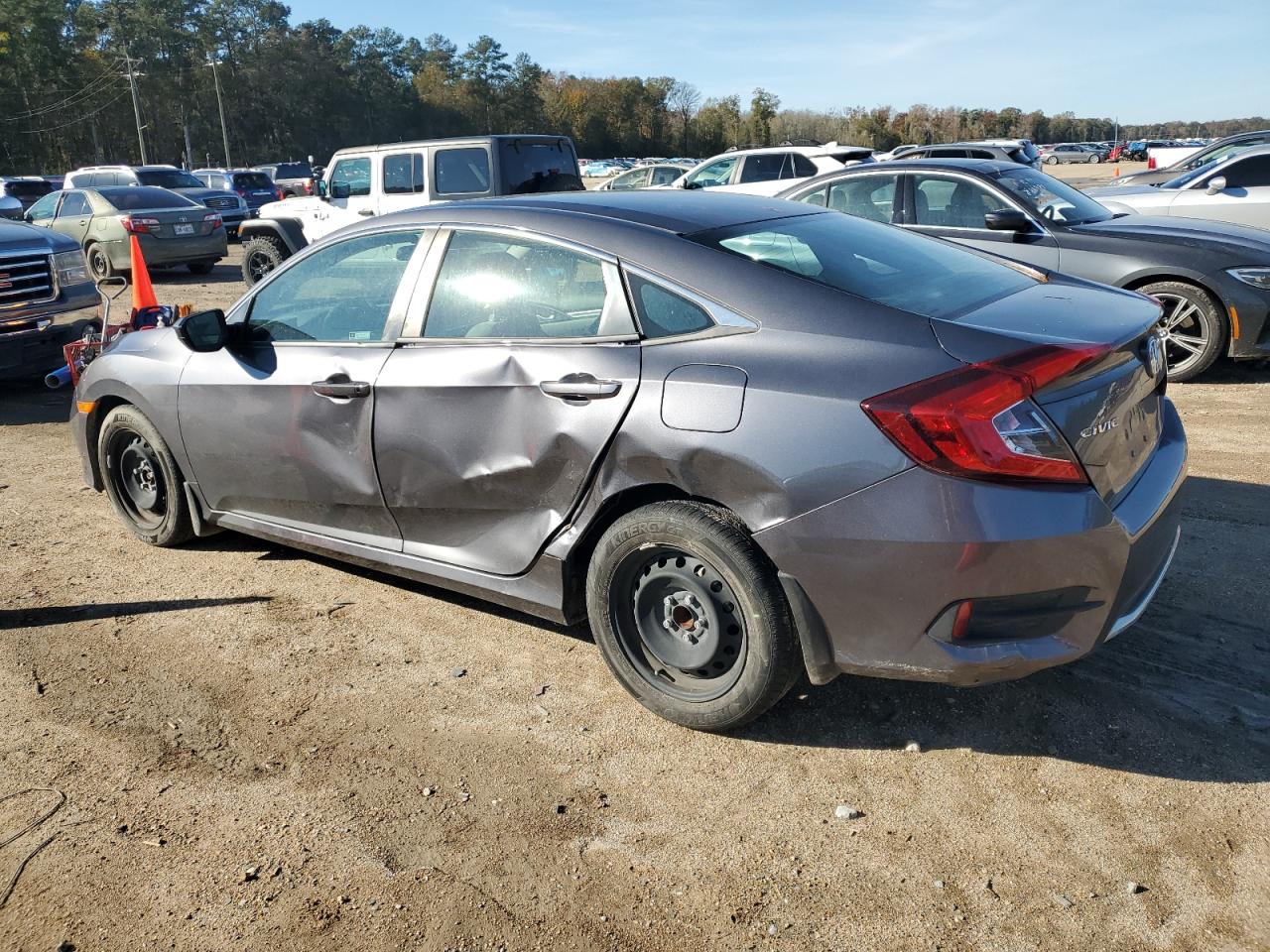 2021 Honda Civic VIN 2HGFC2F69MH510892 Copart auction photo, side / rear end damage thumbnail 2