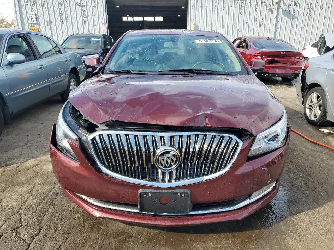 2015 Buick LaCrosse VIN 1G4GA5G30FF144884 Copart auction photo, front end damage thumbnail 5