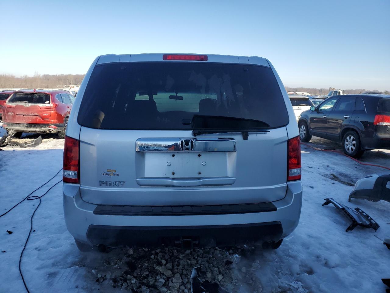 2011 Honda Pilot VIN 5FNYF3H28BB015455 Copart auction photo, front end damage thumbnail 6