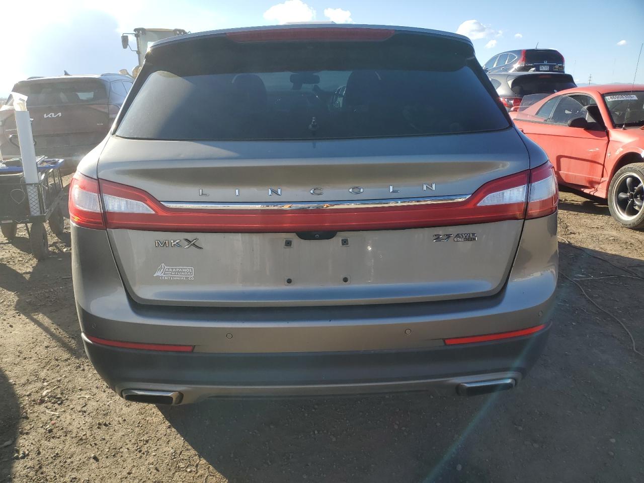 2016 Lincoln MKX VIN 2LMPJ8LPXGBL35486 Copart auction photo, front end damage thumbnail 6