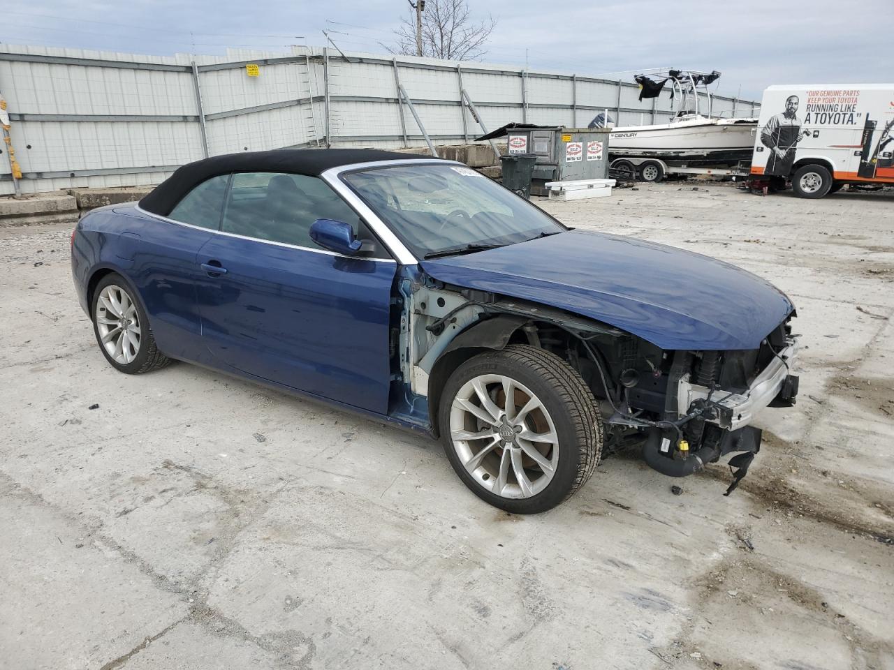 2014 Audi A5 VIN WAULFAFHXEN005146 Copart auction photo, front end damage thumbnail 4