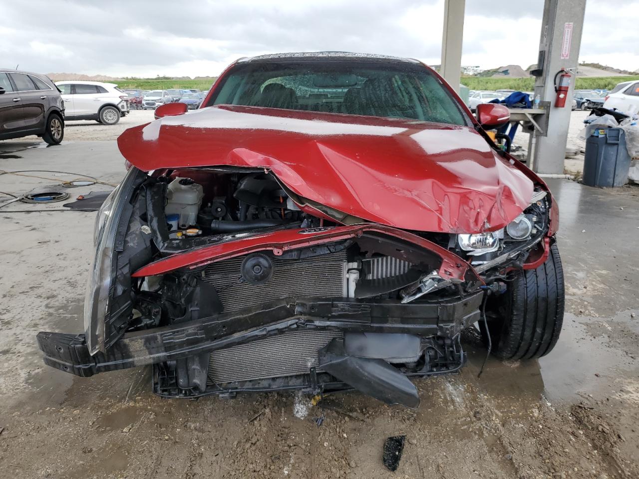 2012 KIA Optima VIN 5XXGR4A6XCG015543 Copart auction photo, front end / minor dent/scratches damage thumbnail 5
