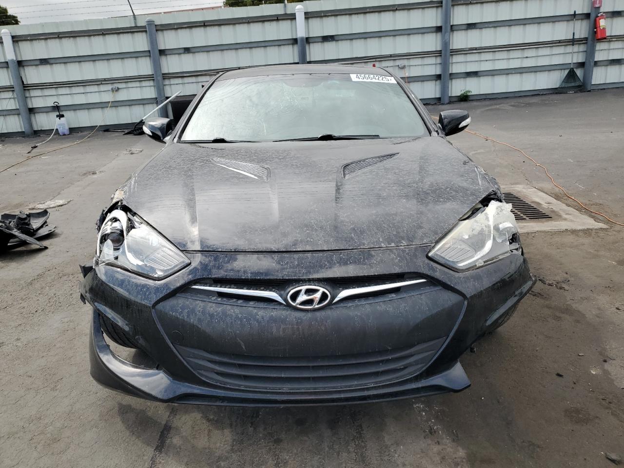 2013 Hyundai Genesis VIN KMHHU6KJ0DU096044 Copart auction photo, front end / undercarriage damage thumbnail 5