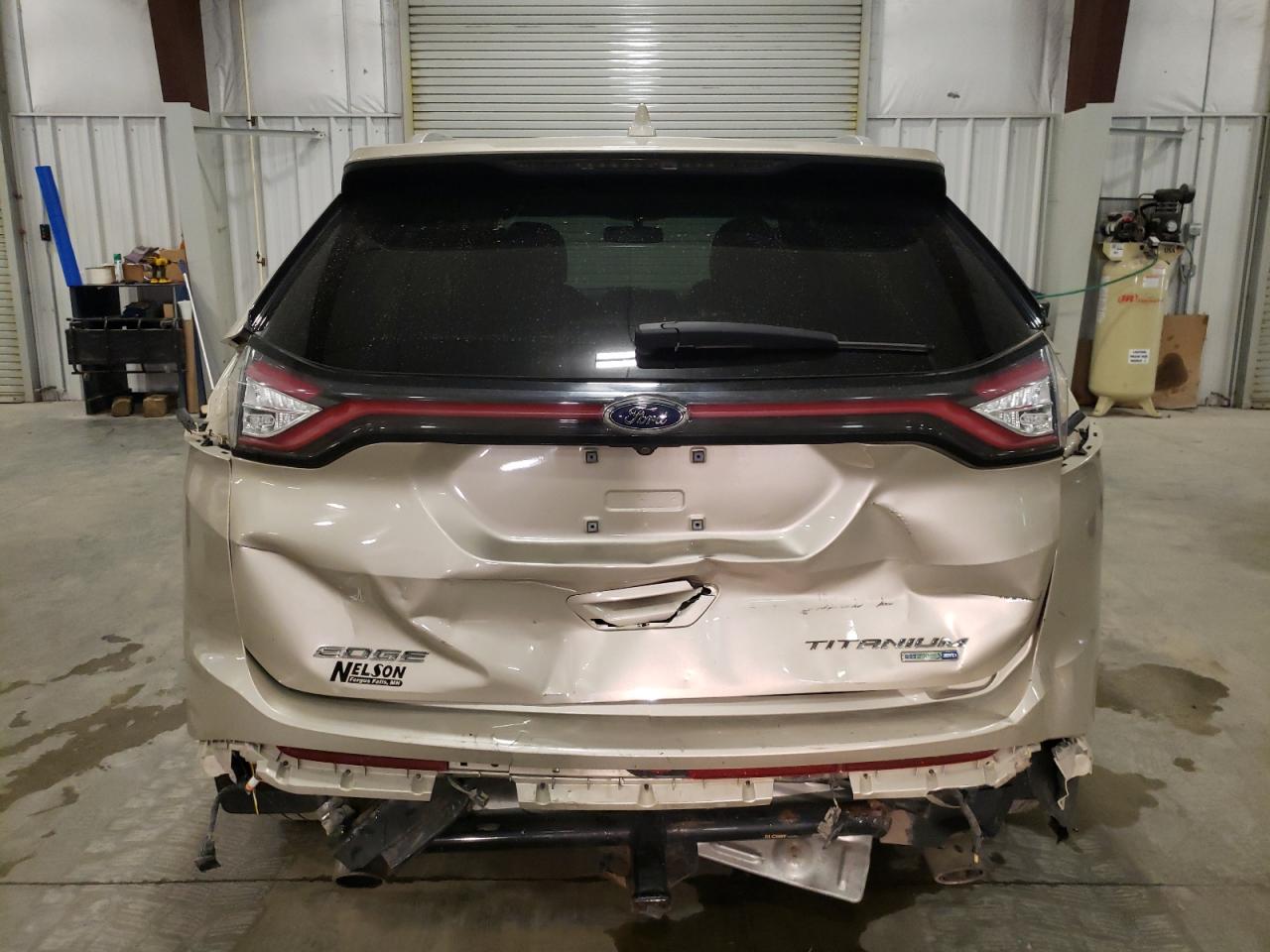 2017 Ford Edge VIN 2FMPK4K94HBB76289 Copart auction photo, rear end damage thumbnail 6
