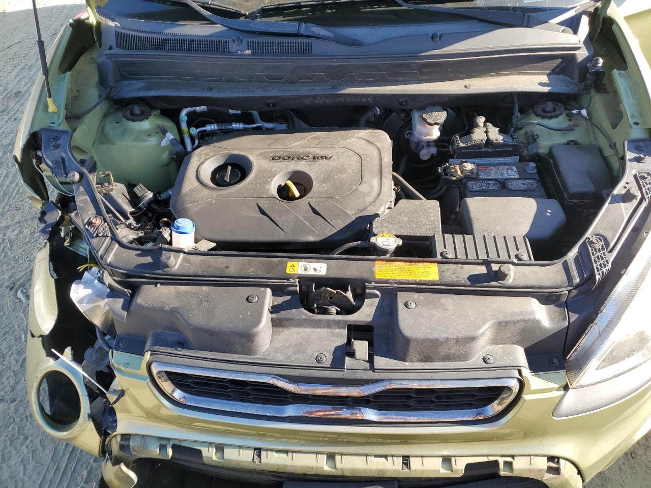 2013 KIA Soul VIN KNDJT2A65D7557123 Copart auction photo, front end damage thumbnail 12