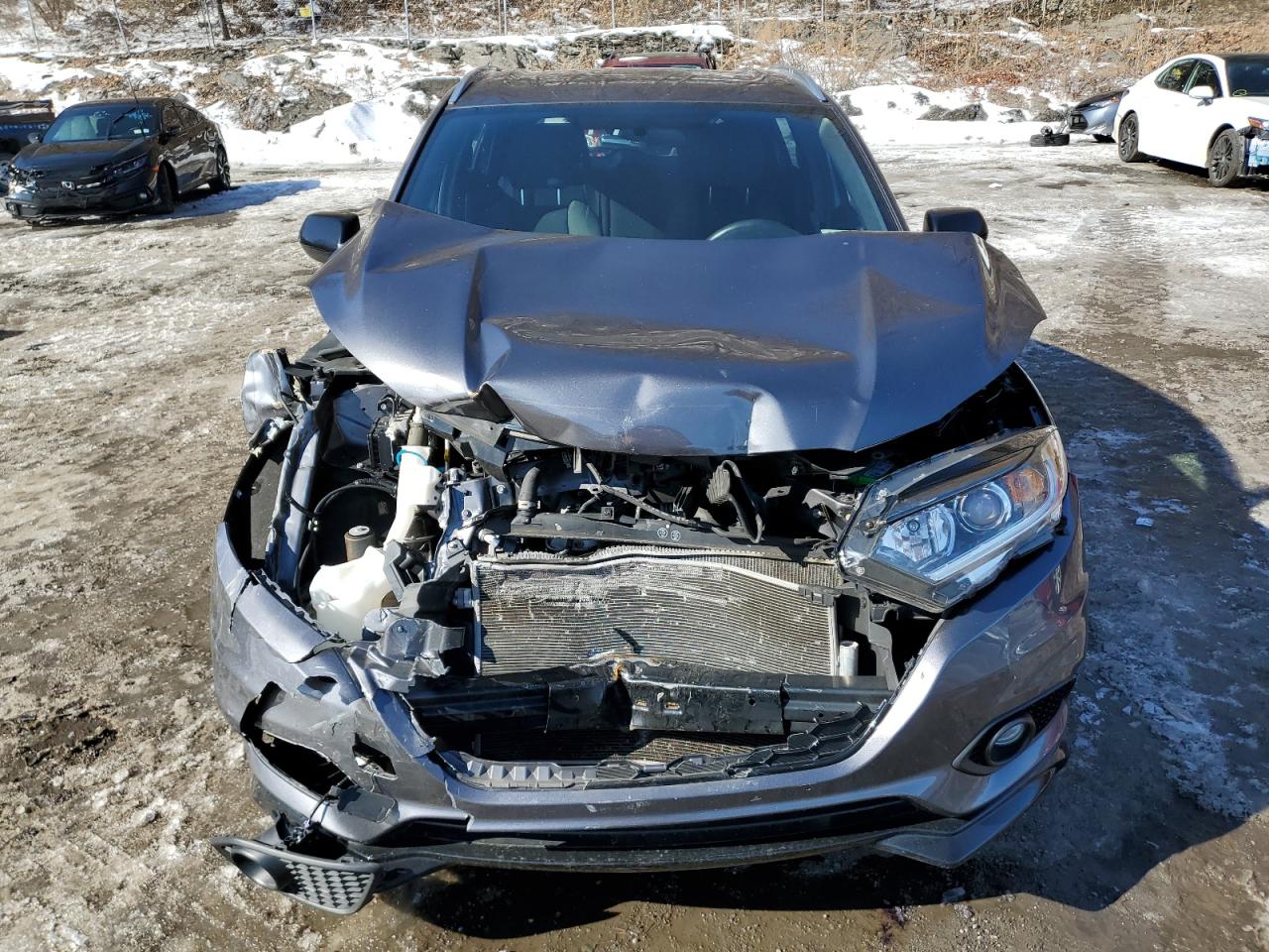 2021 Honda HR-V VIN 3CZRU6H13MM738934 Copart auction photo, front end / minor dent/scratches damage thumbnail 5