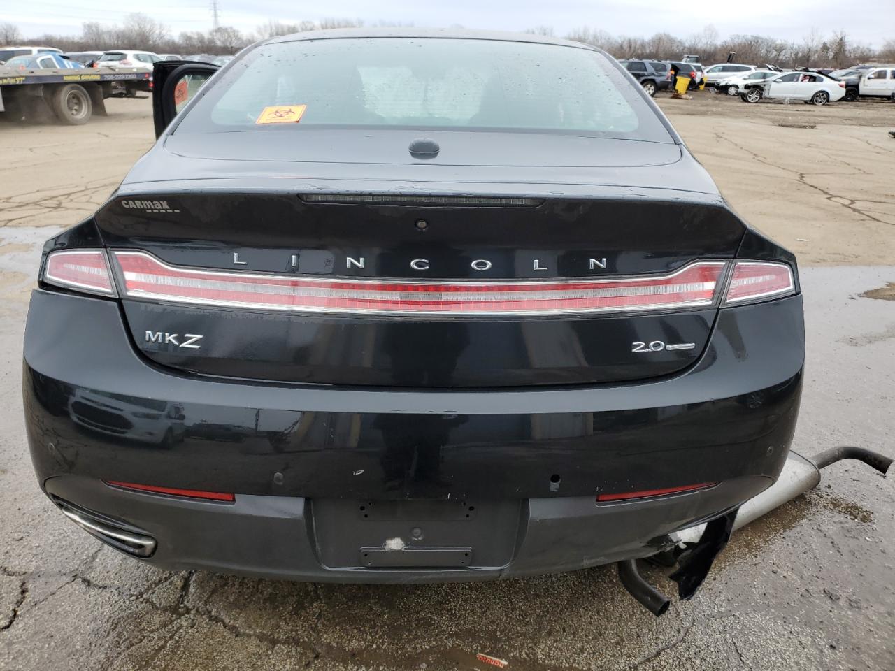 2015 Lincoln MKZ VIN 3LN6L2G93FR604373 Copart auction photo, all over damage thumbnail 6