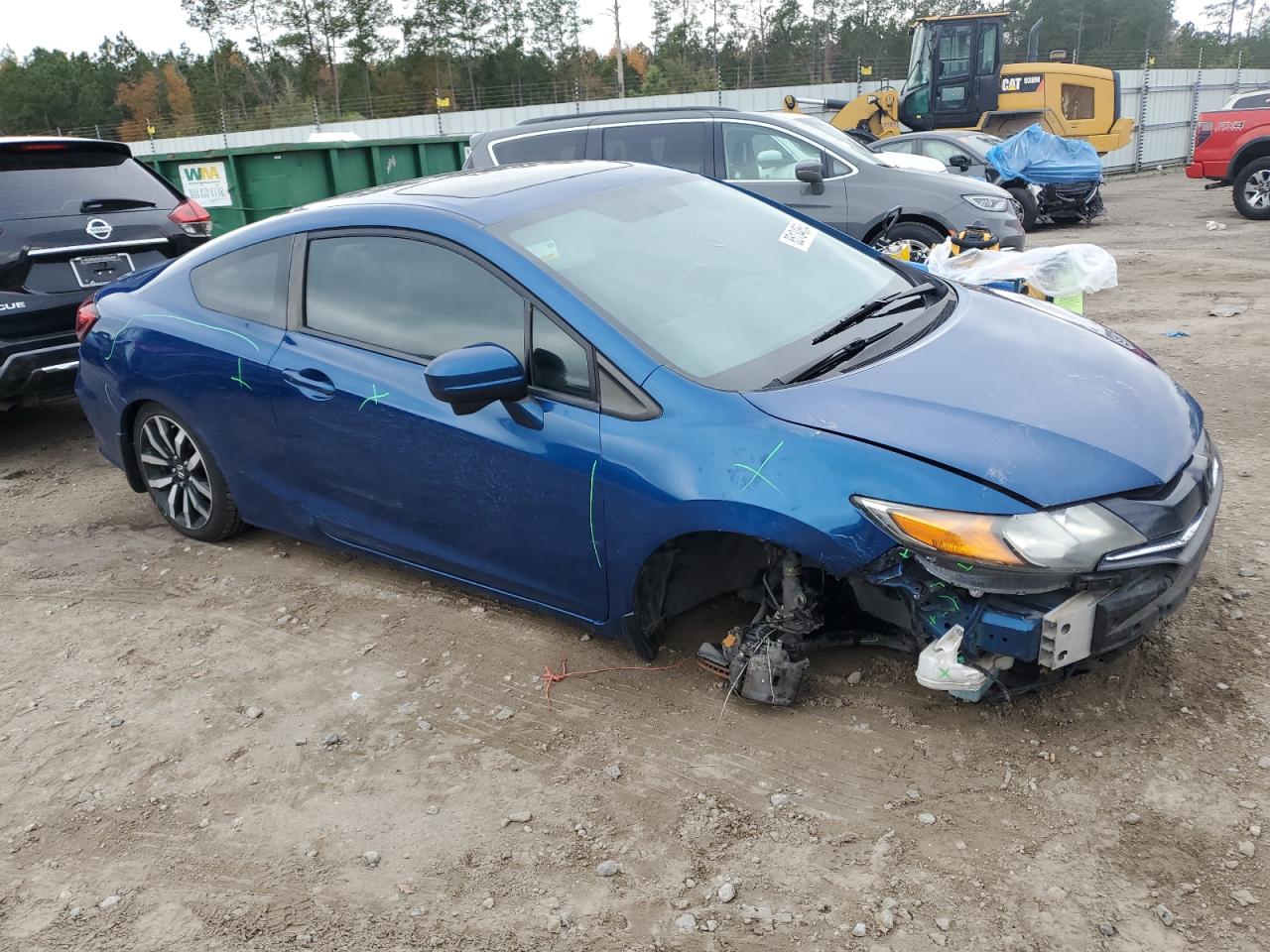 2015 Honda Civic VIN 2HGFG3B05FH506515 Copart auction photo, all over damage thumbnail 4