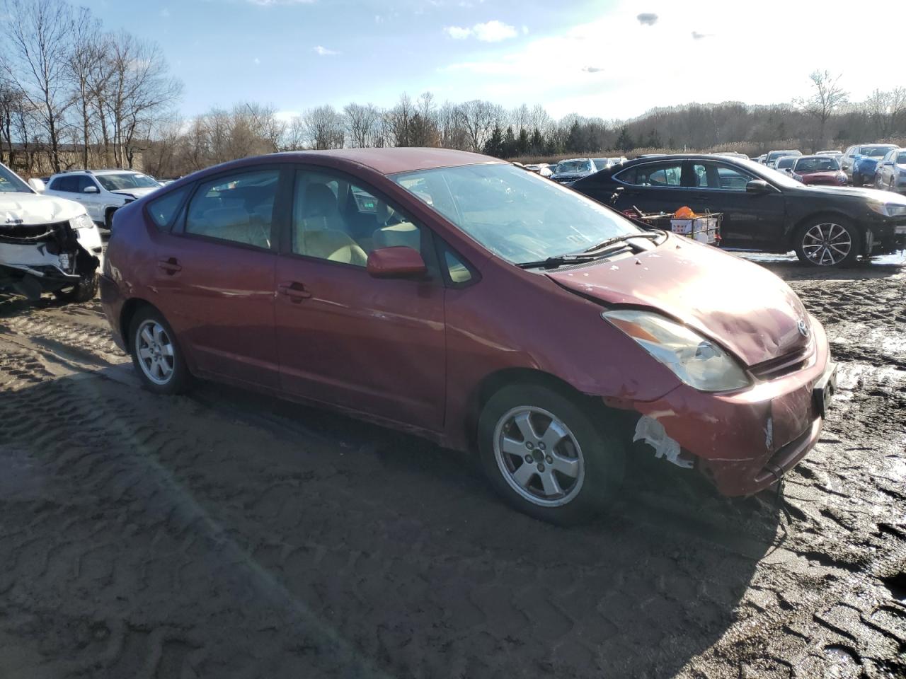 2004 Toyota Prius VIN JTDKB22U340090989 Copart auction photo, front end / rear end damage thumbnail 4
