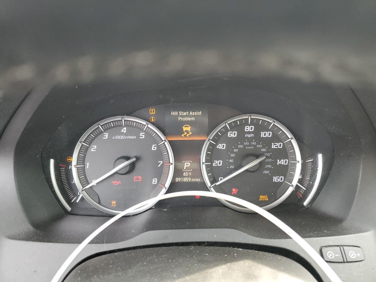 2016 Acura MDX VIN 5FRYD4H23GB060207 Copart auction photo, side / front end damage thumbnail 9